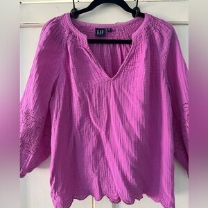 GAP Women's Vibrant Pink Blouse